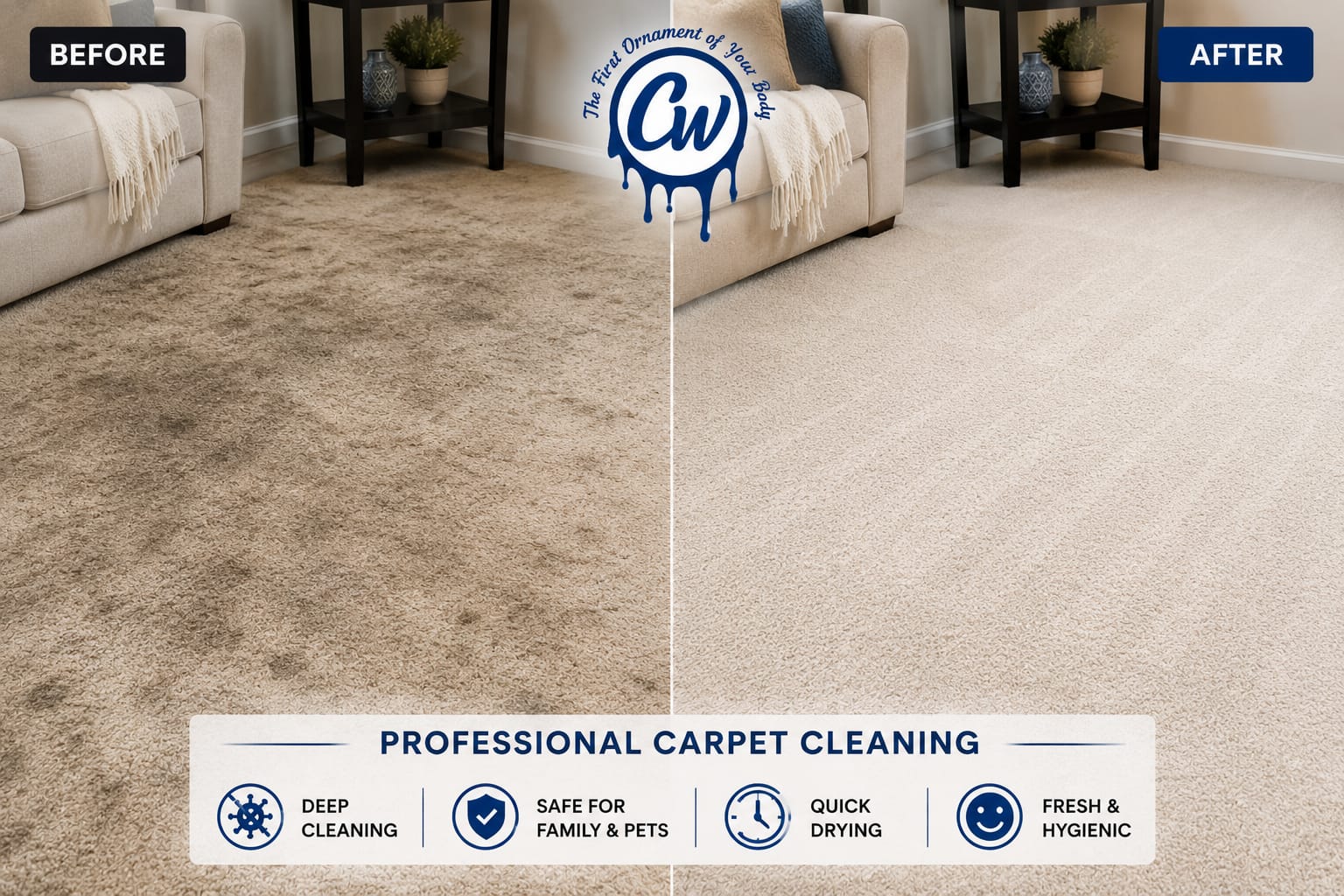 Before - Carpet Deep Cleaning